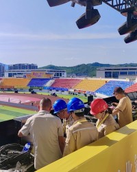 KOK体育平台官方网站-国网长汀县供电公司：全力护航“闽超”赛事 长汀万人体育场保电工作顺利完成